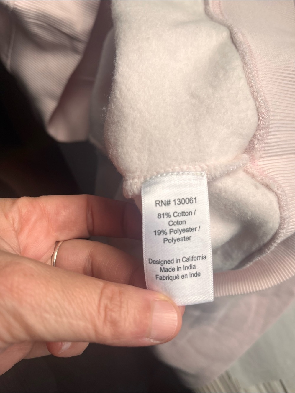 l*space Pastel Pink 'Happier in a Bikini' Oversized Crewneck Sweatshirt Medium - Picture 6 of 9